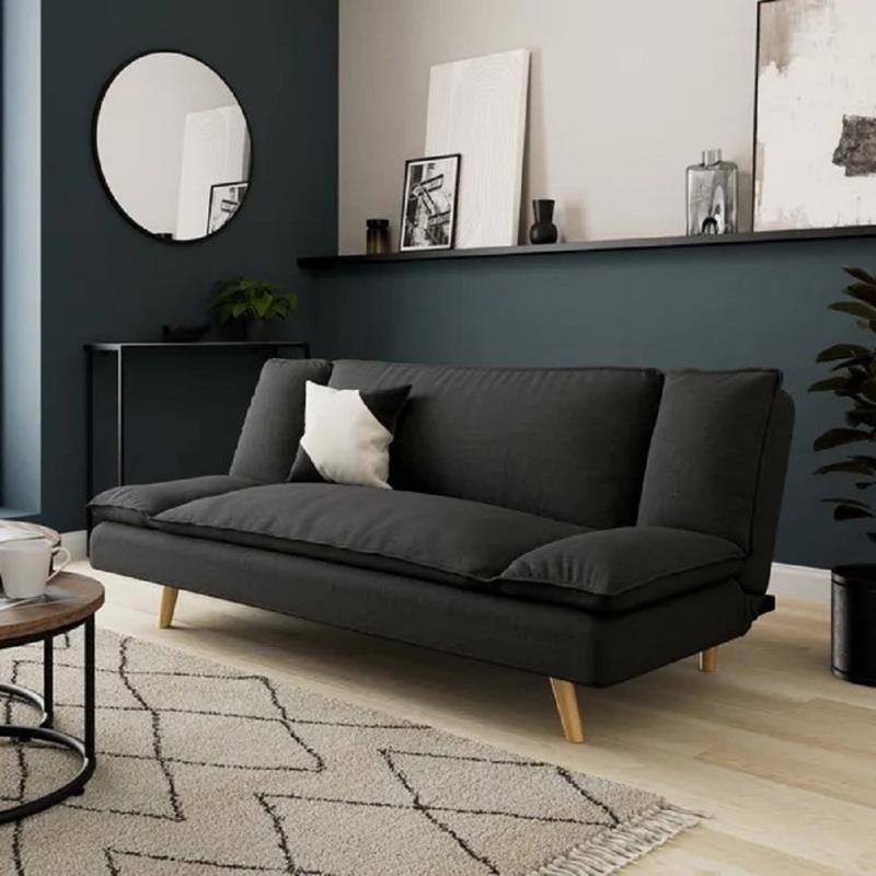 Liberta - Maison COZY Τριθέσιος Καναπές Κρεβάτι Ανθρακί 191x103x84cm 70-0359