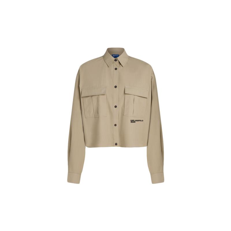 Πουκάμισα Karl Lagerfeld UTILITY BOXY FIT SHIRT WOMEN