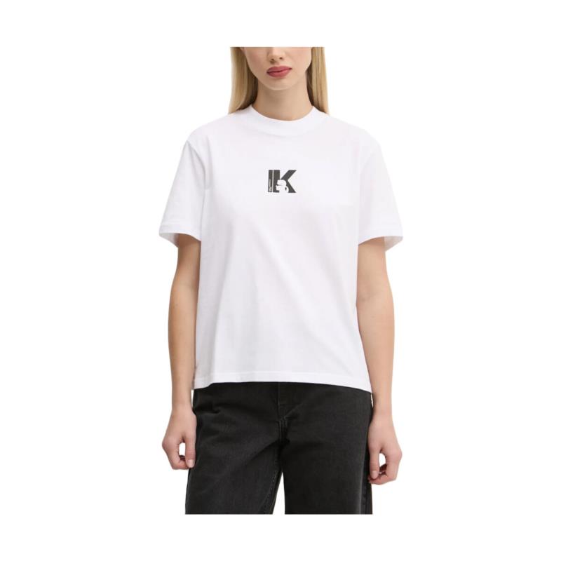 T-shirt με κοντά μανίκια Karl Lagerfeld K LOGO REGULAR FIT T-SHIRT WOMEN