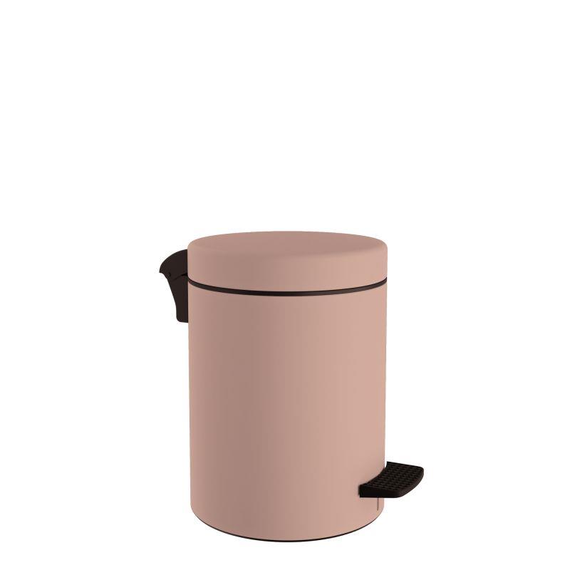 Καλάθι Απορριμμάτων 3lt-18x25εκ. Matte Dusty Pink Pam & Co 03-601-304 (Υλικό: Ανοξείδωτο, Χρώμα: Ροζ) - Pam & Co - 03-601-304