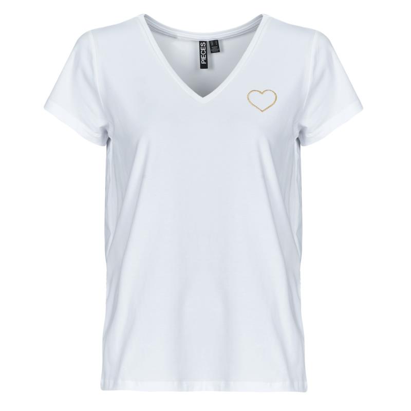 T-shirt με κοντά μανίκια Pieces PCNEW BILLY TEE EMB