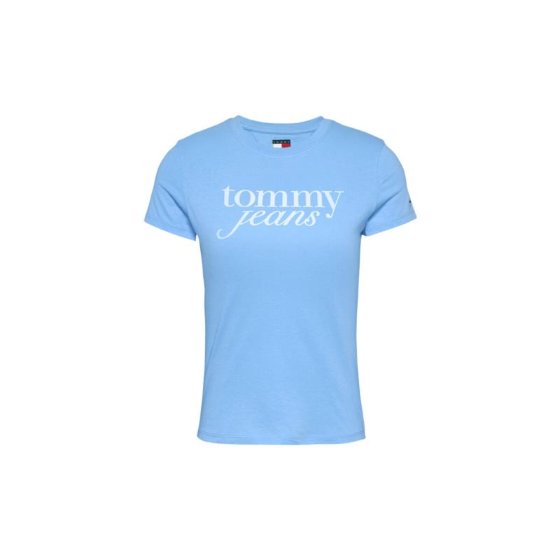 T-shirt με κοντά μανίκια Tommy Hilfiger TOMMY JEANS ESSENTIAL LOGO SLIM FIT T-SHIRT WOMEN