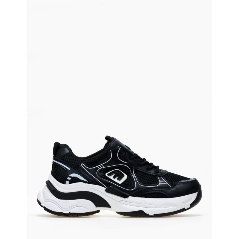 Γυναικεία sneakers με chunky σόλα - Μαύρο