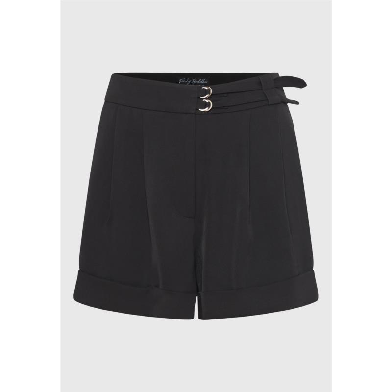 Loose fit σορτς με πιέτες στη μέση