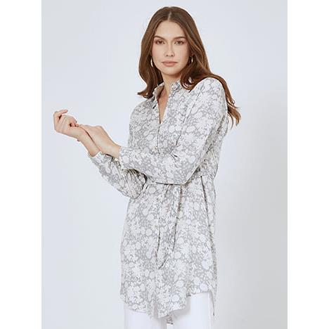 Πουκαμίσα floral με τσέπη SN9423.3059+1