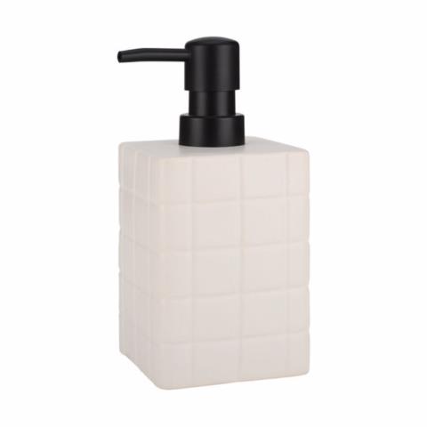 Estia Αντλία Σαπουνιού TILES Κεραμική Λευκή 450ml 7.5x7.5x15cm 02-27728