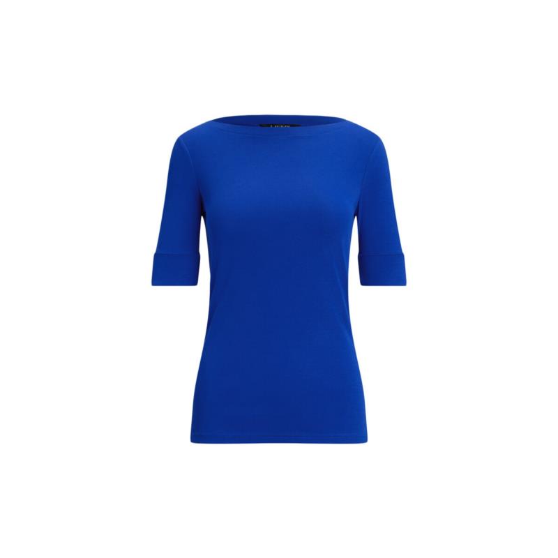 T-shirt με κοντά μανίκια Ralph Lauren JUDY KNITTED TOP WOMEN LAUREN