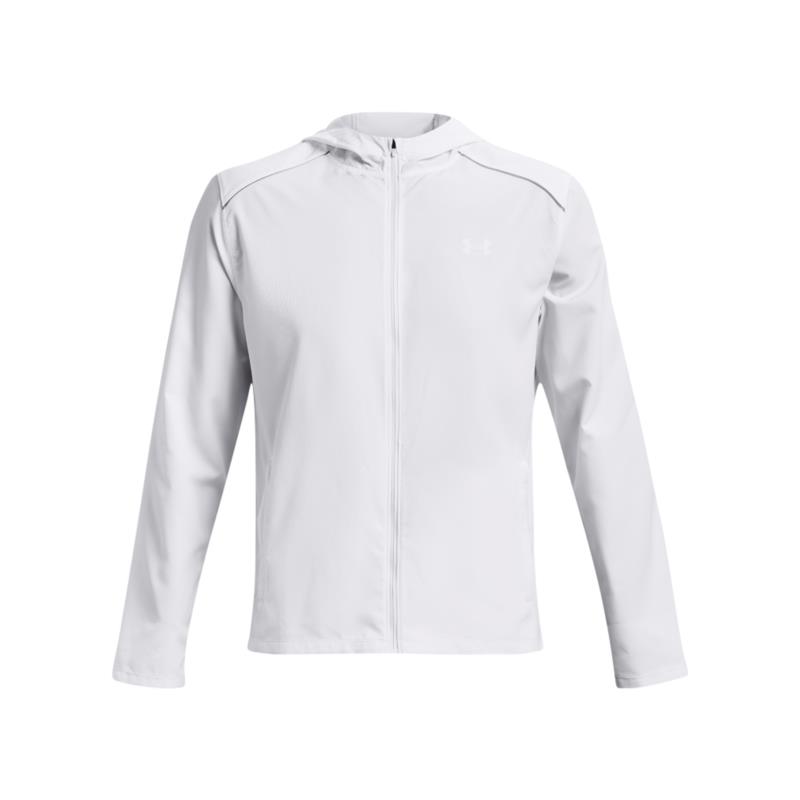 Under Armour - 1376795 UA STORM RUN HOODED JACKET - White/Steel/Reflective