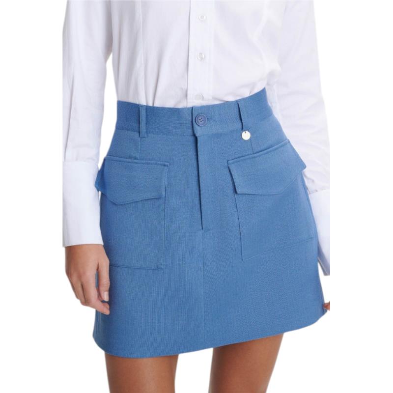 Φούστα Ale Μίνι Με Τσέπες 8920581-BLUE Γυναικείο