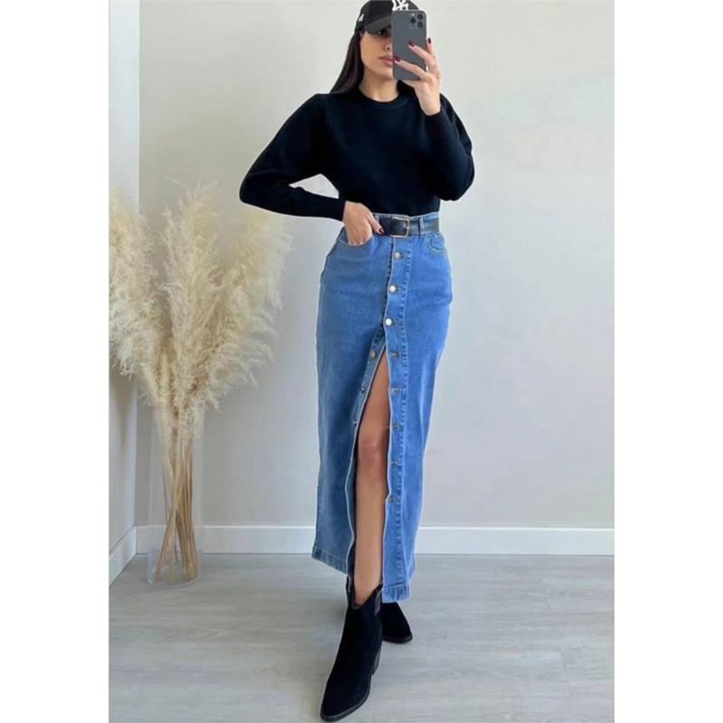 retro τζην φούστα maxi Jina