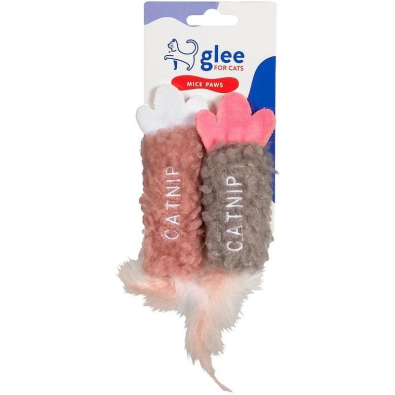 ΠΑΙΧΝΙΔΙ ΓΑΤΑΣ GLEE MICE PAWS TWINS ΜΕ CATNIP