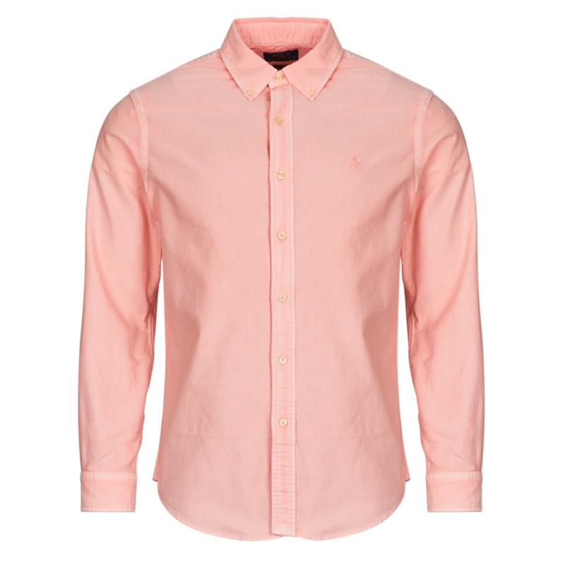 Πουκάμισο με μακριά μανίκια Polo Ralph Lauren CHEMISE DROITE CUSTOM EN OXFORD LEGER TEINTURE MINERALE