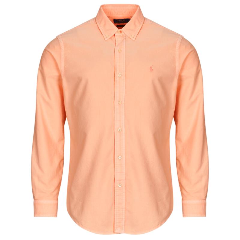 Πουκάμισο με μακριά μανίκια Polo Ralph Lauren CHEMISE DROITE CUSTOM EN OXFORD LEGER TEINTURE MINERALE