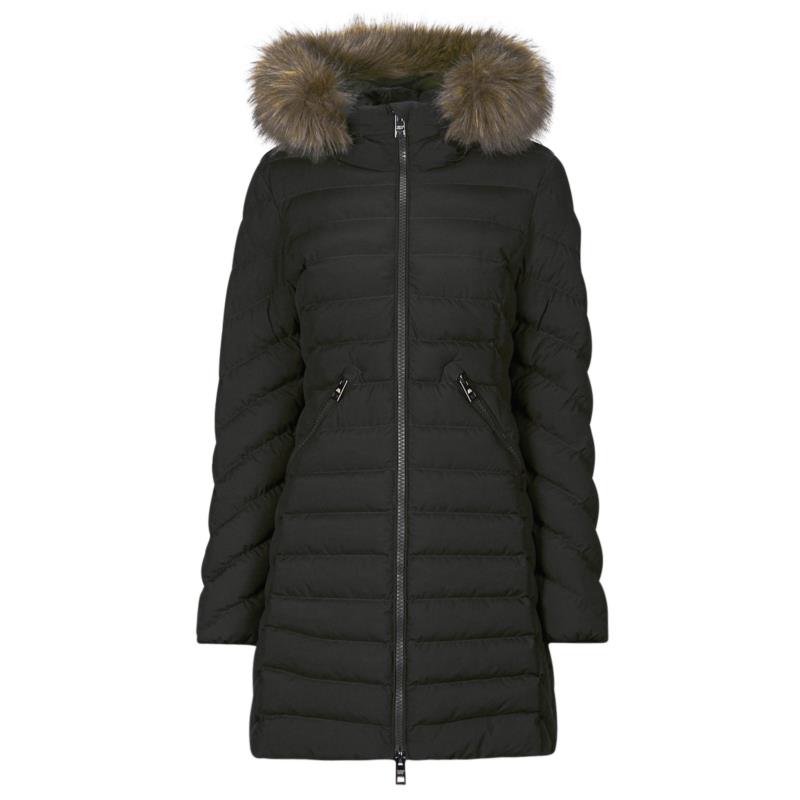 Χοντρό μπουφάν Superdry FUJI HOODED MID FAUSSE FOURRURE