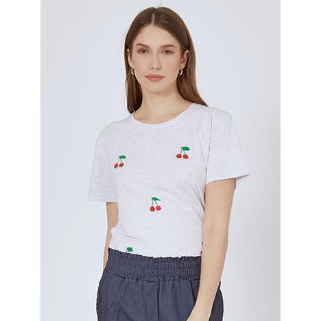 T-shirt με strass κεράσια SN7616.4857+2