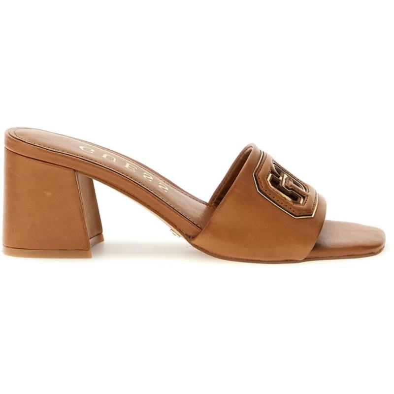 GUESS ταμπά δερμάτινο mule GALS