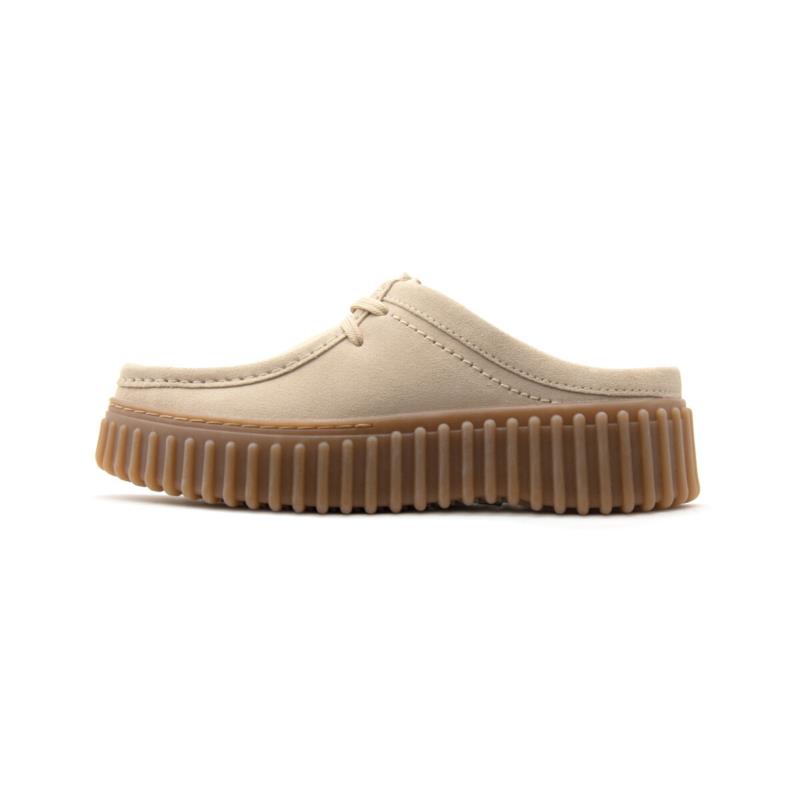 Slip on Clarks TORHILL SUEDE LEATHER FLATFORM MULES WOMEN