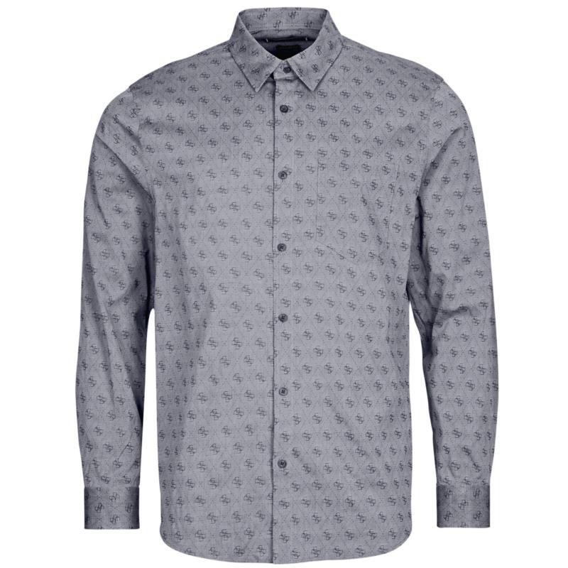 Πουκάμισο με μακριά μανίκια Guess 4G JACQUARD SHIRT