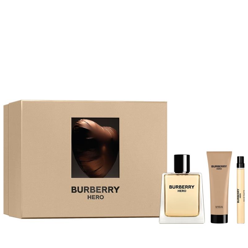 Burberry Hero Eau De Toilette 100ml & Shower Gel 75ml & Pen Spray 10ml