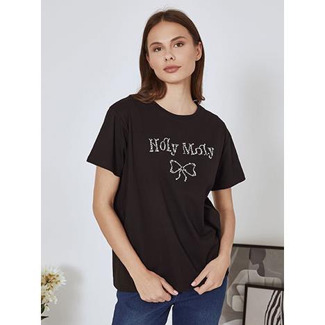 T-shirt holy moly με πέρλες SN7591.4006+2