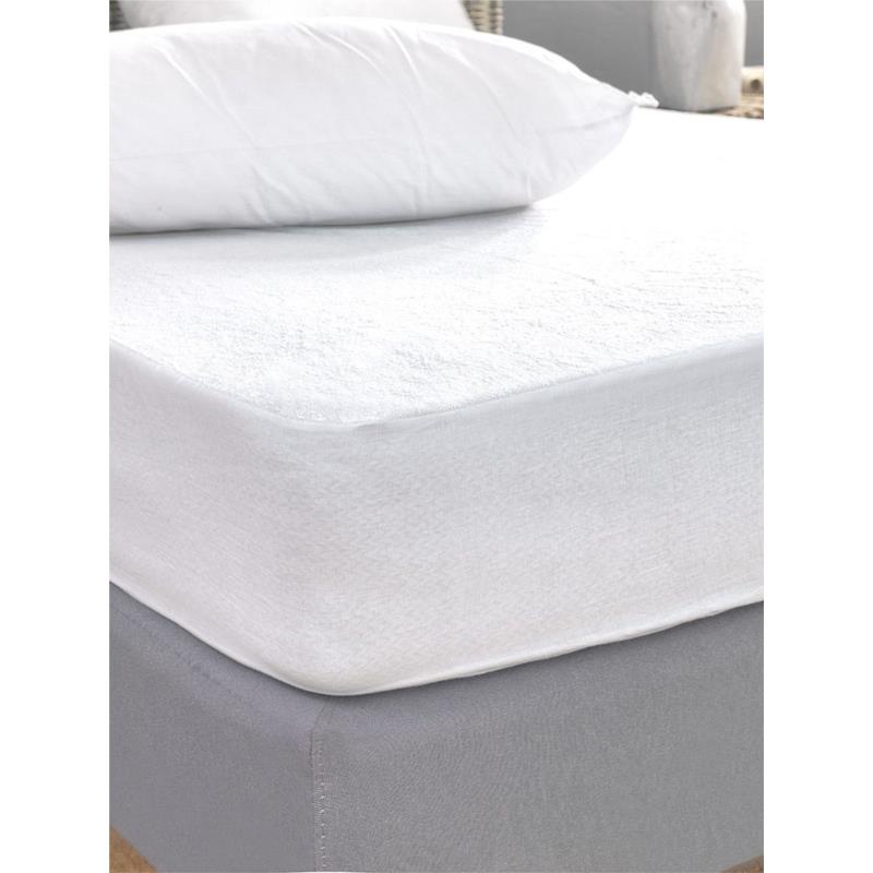 ΚΑΛΥΜΜΑ ΗΜΙΔΙΠΛΟ PALAMAIKI WHITE COMFORT TERRY WATERPROOF (100X200+35CM)