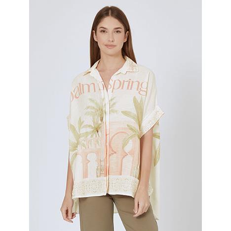 Πουκαμίσα ασύμμετρη Palm Springs SN9844.3216+2