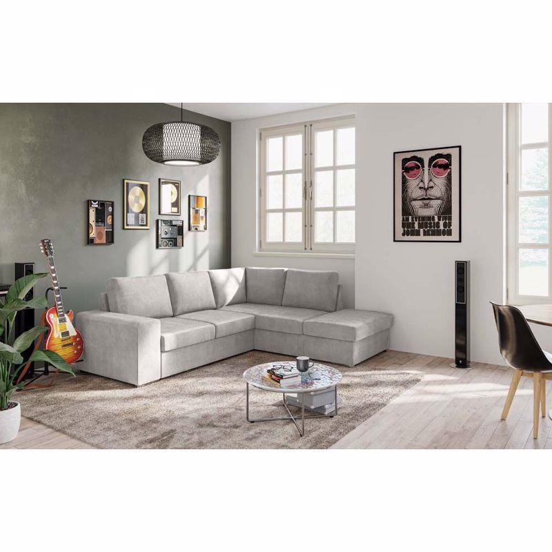 Liberta - Maison EDDI Καναπές Κρεβάτι με Δεξιά Γωνία Taupe 248x213x90cm 70-0402