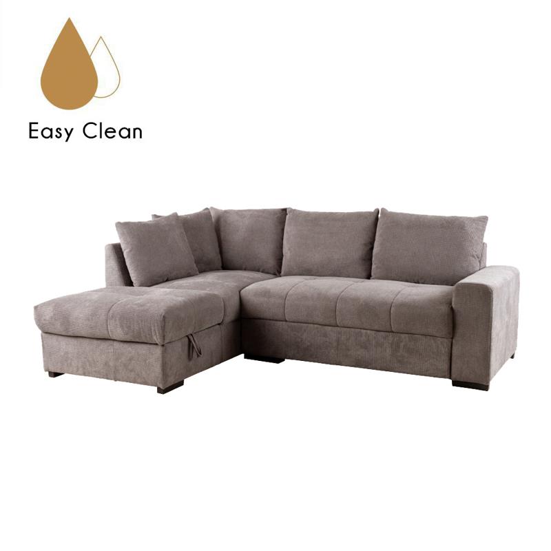 Liberta - Maison BILL Καναπές Κρεβάτι με Αριστερή Γωνία Taupe 241x173x94cm 70-0413