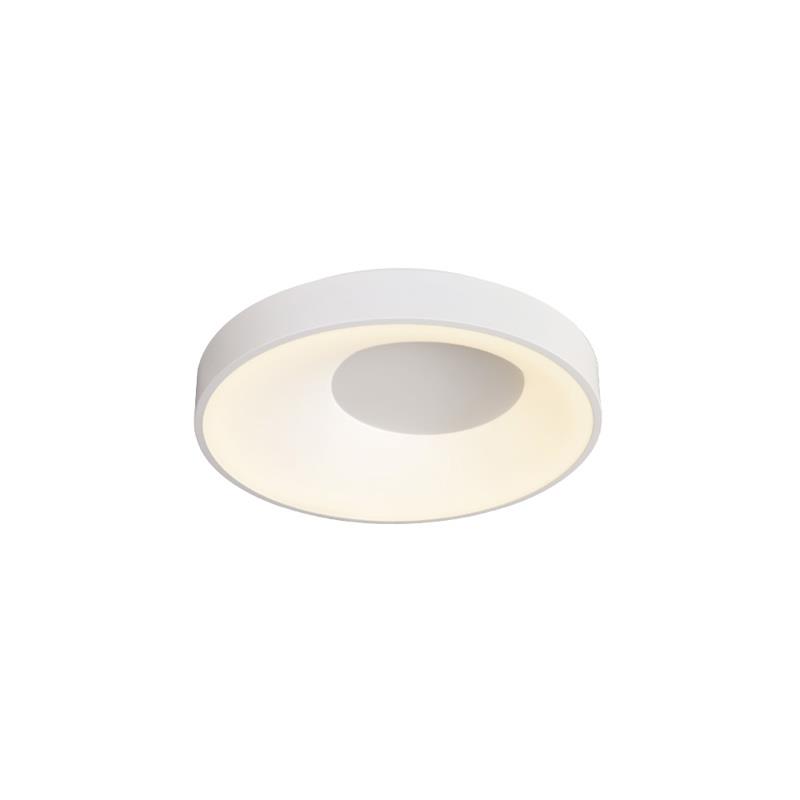 Inlight Πλαφονιέρα Οροφής LED 36W 3CCT από Λευκό Μέταλλο και Ακρυλικό Φ48cm (42040-White)