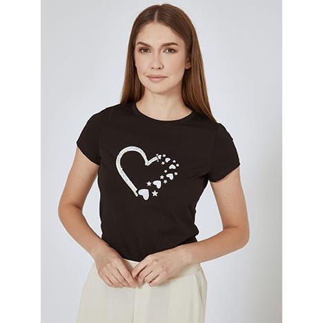T-shirt με καρδιά και πέρλες SN7958.4958+2