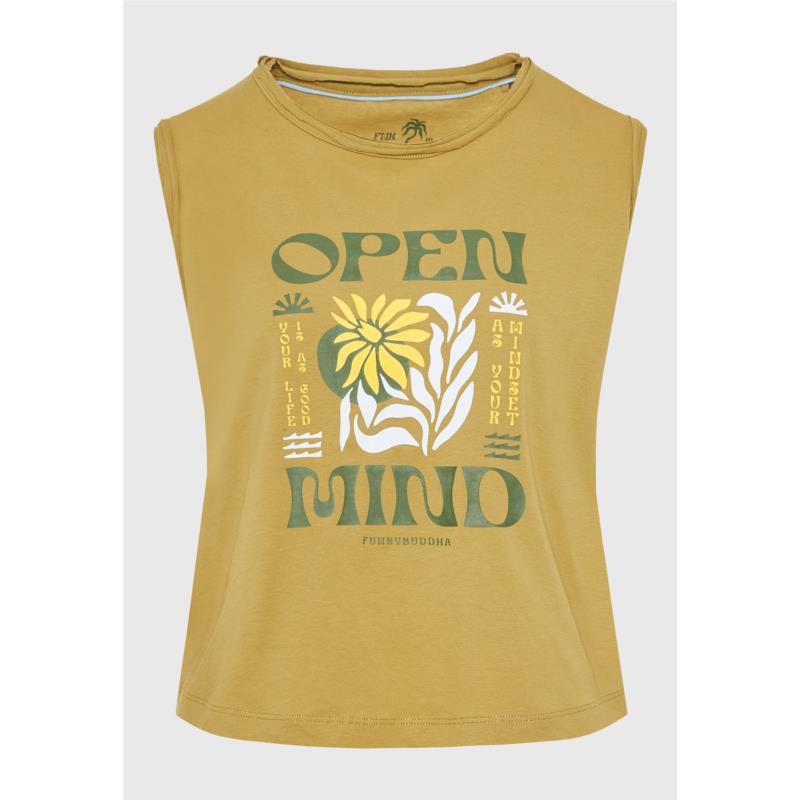 Γυναικείο t-shirt από οργανικό βαμβάκι με graphic print