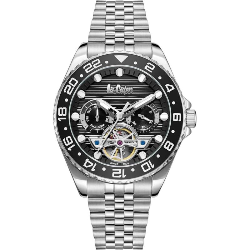 LEE COOPER Automatic Men's - LC08192.350, Silver case with Metal Bracelet