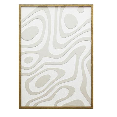 Πίνακας σε Καμβά Λευκός/Μπεζ Γύψινος 50x2.5x70cm FAL322 Espiel