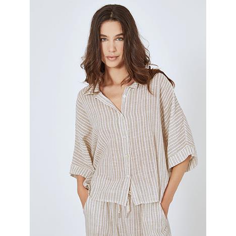 Πουκάμισο oversized ριγέ SN7639.3579+1