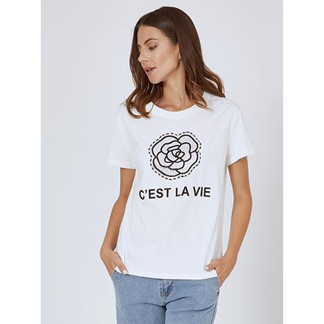 T-shirt με strass SN7590.4515+1