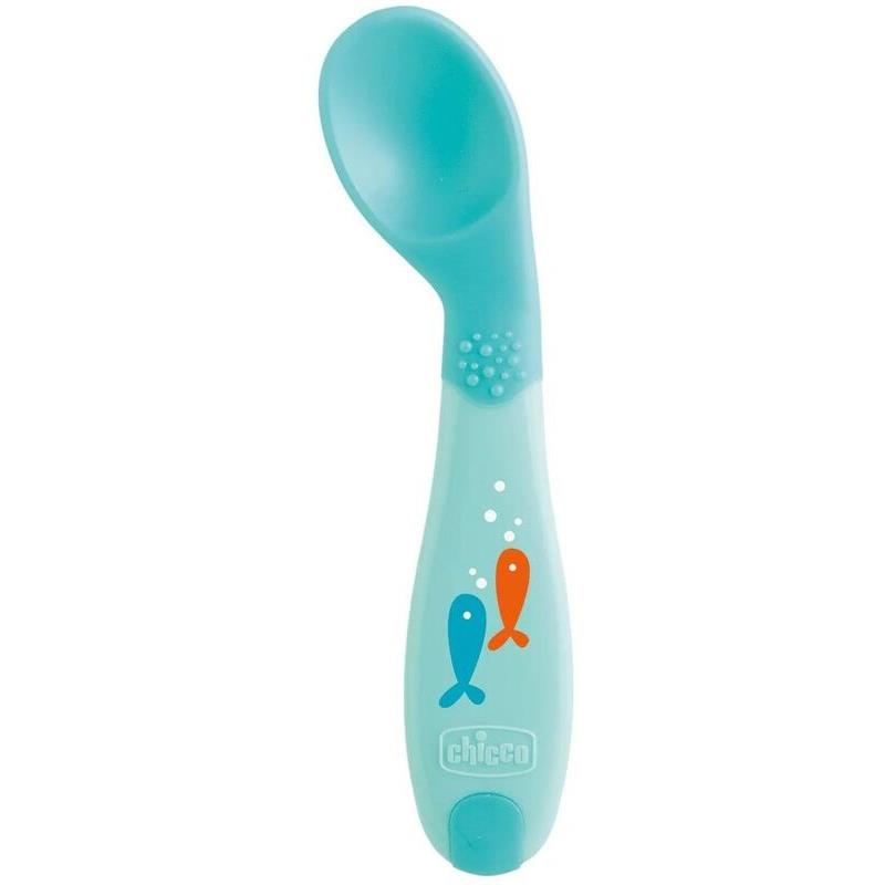 Chicco Κουτάλι Σιλικόνης Αρχής 8+Μηνών Αγόρι (F01-16100-20)