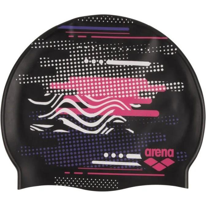 ΣΚΟΥΦΑΚΙ ARENA PRINT JR POOL CAP RHYTHM ΜΑΥΡΟ/ΡΟΖ