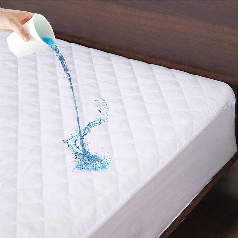 Επίστρωμα Καπιτονέ Αδιάβροχο Microfiber Μονό 90x200+35εκ. Λευκό Komvos Home 7015072-1 (Ύφασμα: Microfiber, Χρώμα: Λευκό) - KOMVOS HOME - 7015072-1