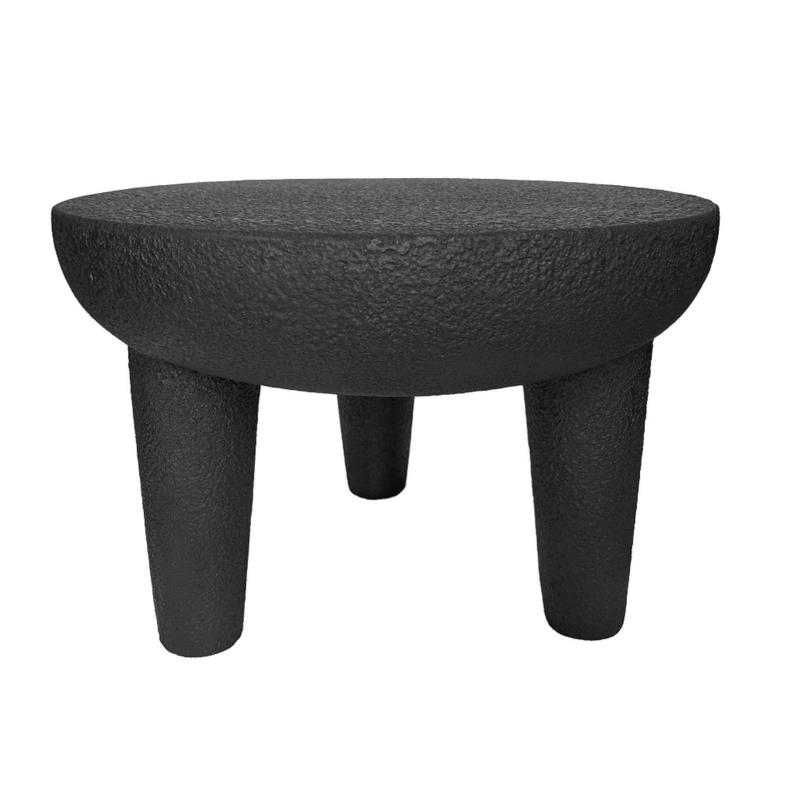 Σκαμπώ Polyresin Μαύρο Δ51x35,5εκ. ESPIEL VOS109 (Υλικό: Polyresin, Χρώμα: Μαύρο) - ESPIEL - VOS109