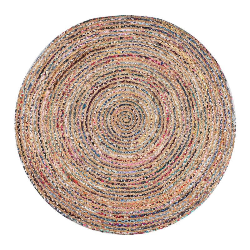 Στρογγυλό Χαλί All Season (Φ100) Pol Rugs & Mats Jute Chindi