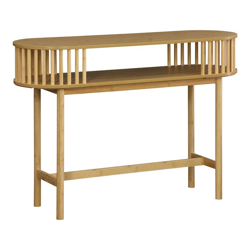 Κονσόλα Nodial pakoworld MDF/Bamboo σε φυσική απόχρωση 120x39x85εκ - PAKO WORLD - 260-000027