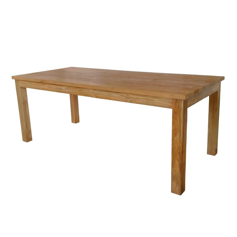 Τραπέζι Wooly pakoworld teak ξύλο σε φυσική απόχρωση 220x90x75εκ - PAKO WORLD - 343-000015
