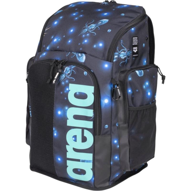 ΤΣΑΝΤΑ ΠΛΑΤΗΣ ARENA SPIKY III 45 BACKPACK ALLOVER ΜΑΥΡΟ/ΘΑΛΑΣΣΙ