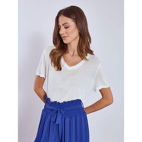 T-shirt με V λαιμόκοψη SN7618.4212+1