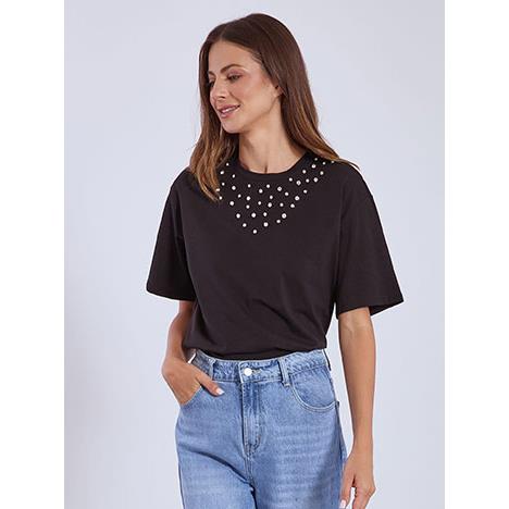 T-shirt με πέτρες strass SN7958.4695+3