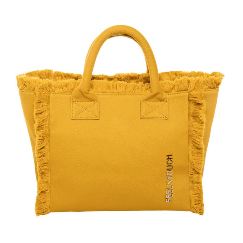 Τσάντα Θαλάσσης (26x16x24) Feel & Touch Caribbean Mustard