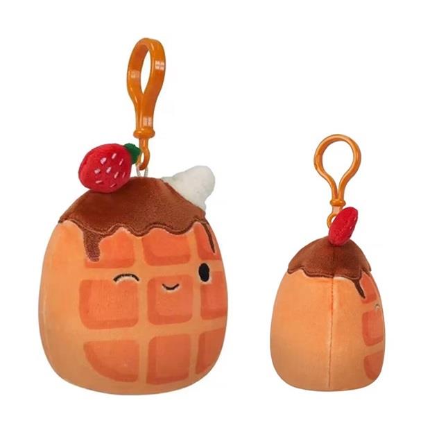 Jazwares Λούτρινο Μπρελόκ Squishmallows W5 Weaver Η Βάφλα 9cm - SQCP00219