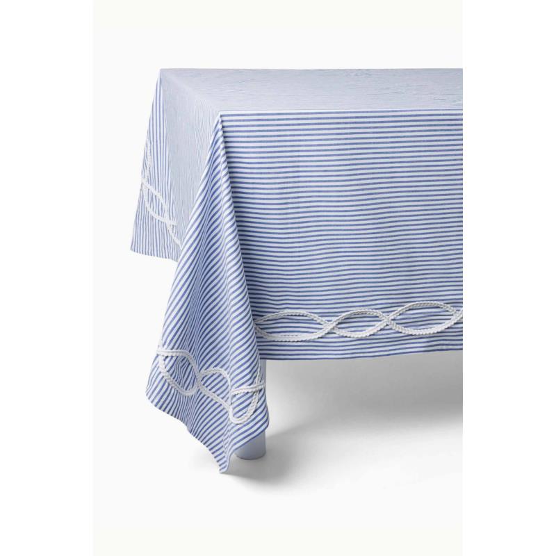 Coincasa τραπεζομάντηλο με ριγέ σχέδιο 140 x 250 cm - 007475198 Γαλάζιο
