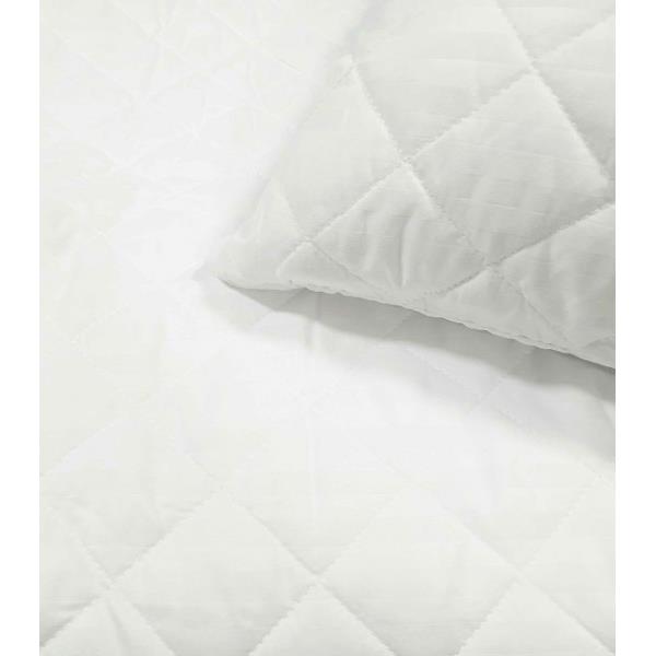 Επίστρωμα Καπιτονέ King 180x200+35εκ. Stipe Microfiber Λευκό (Σετ 6 Τεμάχια) (Ύφασμα: Microfiber, Χρώμα: Λευκό) - OEM - 5201847046076