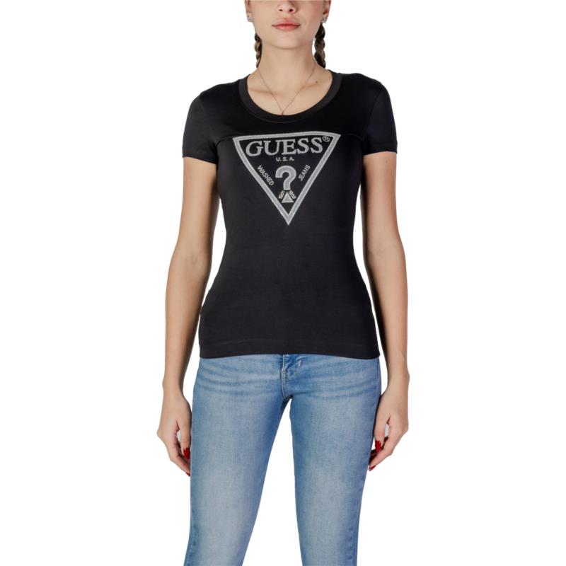 T-shirt με κοντά μανίκια Guess SS CN SHINY TRIANGLE W5RI11 J1314